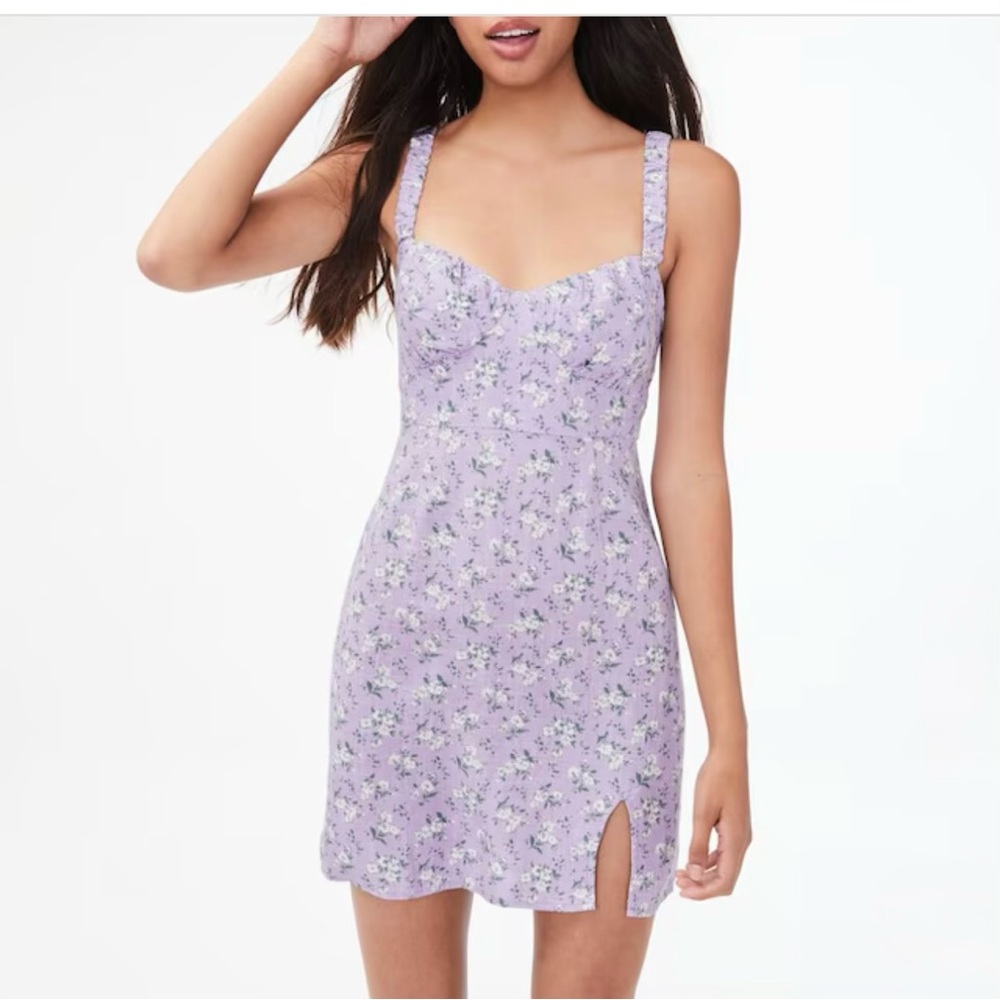 Aeropostale Lavender Floral Dress - Size Small